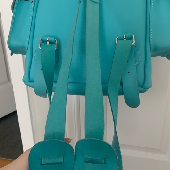 Leather backpack. Made in England. - Picture 7 of 11